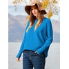 image:imageANRABESS Womens Oversized Batwing Long Sleeve Ribbed Knit Sweaters 2026 Fall OutfitsRoyal Blue