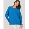 image:imageANRABESS Womens Oversized Batwing Long Sleeve Ribbed Knit Sweaters 2026 Fall OutfitsRoyal Blue