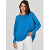 image:imageANRABESS Womens Oversized Batwing Long Sleeve Ribbed Knit Sweaters 2026 Fall OutfitsRoyal Blue