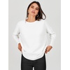 image:imageANRABESS Womens Oversized Batwing Long Sleeve Ribbed Knit Sweaters 2026 Fall OutfitsWhite