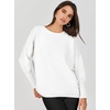 image:imageANRABESS Womens Oversized Batwing Long Sleeve Ribbed Knit Sweaters 2026 Fall OutfitsWhite