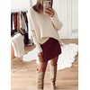 image:imageANRABESS Womens Oversized Turtleneck Batwing Long Sleeve Casual Cozy Baggy Knit Pullover Tunic Sweater 2026 Fall OutfitsApricot