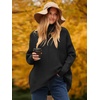 image:imageANRABESS Womens Oversized Turtleneck Batwing Long Sleeve Casual Cozy Baggy Knit Pullover Tunic Sweater 2026 Fall OutfitsBlack