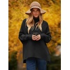 image:imageANRABESS Womens Oversized Turtleneck Batwing Long Sleeve Casual Cozy Baggy Knit Pullover Tunic Sweater 2026 Fall OutfitsBlack
