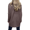 image:imageANRABESS Womens Oversized Turtleneck Batwing Long Sleeve Casual Cozy Baggy Knit Pullover Tunic Sweater 2026 Fall OutfitsBrown