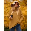 image:imageANRABESS Womens Oversized Turtleneck Batwing Long Sleeve Casual Cozy Baggy Knit Pullover Tunic Sweater 2026 Fall OutfitsCamel