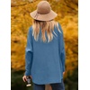 image:imageANRABESS Womens Oversized Turtleneck Batwing Long Sleeve Casual Cozy Baggy Knit Pullover Tunic Sweater 2026 Fall OutfitsDenim Blue