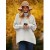 image:imageANRABESS Womens Oversized Turtleneck Batwing Long Sleeve Casual Cozy Baggy Knit Pullover Tunic Sweater 2026 Fall OutfitsGrey