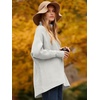 image:imageANRABESS Womens Oversized Turtleneck Batwing Long Sleeve Casual Cozy Baggy Knit Pullover Tunic Sweater 2026 Fall OutfitsGrey