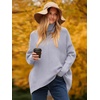image:imageANRABESS Womens Oversized Turtleneck Batwing Long Sleeve Casual Cozy Baggy Knit Pullover Tunic Sweater 2026 Fall OutfitsLavender
