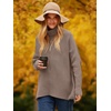 image:imageANRABESS Womens Oversized Turtleneck Batwing Long Sleeve Casual Cozy Baggy Knit Pullover Tunic Sweater 2026 Fall OutfitsMutmeg