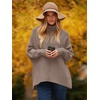 image:imageANRABESS Womens Oversized Turtleneck Batwing Long Sleeve Casual Cozy Baggy Knit Pullover Tunic Sweater 2026 Fall OutfitsMutmeg