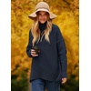 image:imageANRABESS Womens Oversized Turtleneck Batwing Long Sleeve Casual Cozy Baggy Knit Pullover Tunic Sweater 2026 Fall OutfitsNavy Blue