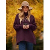 image:imageANRABESS Womens Oversized Turtleneck Batwing Long Sleeve Casual Cozy Baggy Knit Pullover Tunic Sweater 2026 Fall OutfitsPurple