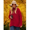 image:imageANRABESS Womens Oversized Turtleneck Batwing Long Sleeve Casual Cozy Baggy Knit Pullover Tunic Sweater 2026 Fall OutfitsRed