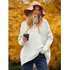image:imageANRABESS Womens Oversized Turtleneck Batwing Long Sleeve Casual Cozy Baggy Knit Pullover Tunic Sweater 2026 Fall OutfitsWhite