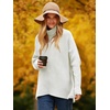 image:imageANRABESS Womens Oversized Turtleneck Batwing Long Sleeve Casual Cozy Baggy Knit Pullover Tunic Sweater 2026 Fall OutfitsWhite