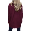 image:imageANRABESS Womens Oversized Turtleneck Batwing Long Sleeve Casual Cozy Baggy Knit Pullover Tunic Sweater 2026 Fall OutfitsWine Red