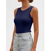 image:imageANRABESS Womens Summer Tank Tops Sweater Vest Wool Blend Lightweight Sleeveless Crew Neck Casual Travel Going Out ShirtsNavy Blue