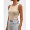 image:imageANRABESS Womens Summer Tank Tops Sweater Vest Wool Blend Lightweight Sleeveless Crew Neck Casual Travel Going Out ShirtsParchment
