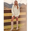 image:imageANRABESS Womens Sweater Dress Oversized Cable Knit Chunky Long Sleeve Short Dresses 2026 Fall Outfits Vacation Winter ClothesBeige
