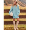 image:imageANRABESS Womens Sweater Dress Oversized Cable Knit Chunky Long Sleeve Short Dresses 2026 Fall Outfits Vacation Winter ClothesBlue