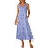 Blue White Floral