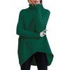 image:imageANRABESS Womens Oversized Turtleneck Batwing Long Sleeve Casual Cozy Baggy Knit Pullover Tunic Sweater 2026 Fall OutfitsGreen