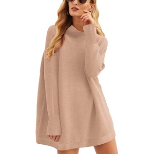 image:imageANRABESS Women Oversized Casual Loose Turtleneck Long Sleeve Slouchy Baggy Knit Tunic Sweaters Pullover 2026 Fall OutfitsKhaki