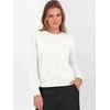 image:imageANRABAESS Womens Cropped Cardigan Sweater Business Casual Outfits  2026 Fall Fashion Clothing Summer Lightweight Soft Knit Long Sleeve Crew Neck Button DownDressy Work Office Outings TravelWhite