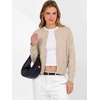 image:imageANRABAESS Womens Cropped Cardigan Sweater Business Casual Outfits  2026 Fall Fashion Clothing Summer Lightweight Soft Knit Long Sleeve Crew Neck Button DownDressy Work Office Outings TravelLight Khaki
