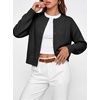 image:imageANRABAESS Womens Cropped Cardigan Sweater Business Casual Outfits  2026 Fall Fashion Clothing Summer Lightweight Soft Knit Long Sleeve Crew Neck Button DownDressy Work Office Outings TravelBlack