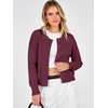 image:imageANRABAESS Womens Cropped Cardigan Sweater Business Casual Outfits  2026 Fall Fashion Clothing Summer Lightweight Soft Knit Long Sleeve Crew Neck Button DownDressy Work Office Outings TravelWine Red
