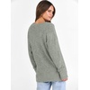 image:imageANRABESS Ribbed V Neck Long Sleeve Shirts for Women  Soft lightweight Sweaters Loose Fit Office Work Casual Daily Wear Tunic 2026 Fall Winter Transition OutfitsLight Green