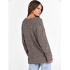 image:imageANRABESS Ribbed V Neck Long Sleeve Shirts for Women  Soft lightweight Sweaters Loose Fit Office Work Casual Daily Wear Tunic 2026 Fall Winter Transition OutfitsDeep Coffee