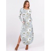 image:imageANRABESS Womens Long Sleeve Maxi Dresses 2026 Fall Outfits Casual Loose Split Travel Vacation T Shirt Dress with PocketsDandelion