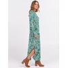 image:imageANRABESS Womens Long Sleeve Maxi Dresses 2026 Fall Outfits Casual Loose Split Travel Vacation T Shirt Dress with PocketsFloral Lake Blue