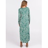 image:imageANRABESS Womens Long Sleeve Maxi Dresses 2026 Fall Outfits Casual Loose Split Travel Vacation T Shirt Dress with PocketsFloral Lake Blue