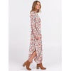 image:imageANRABESS Womens Long Sleeve Maxi Dresses 2026 Fall Outfits Casual Loose Split Travel Vacation T Shirt Dress with PocketsFloral Pink
