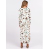 image:imageANRABESS Womens Long Sleeve Maxi Dresses 2026 Fall Outfits Casual Loose Split Travel Vacation T Shirt Dress with PocketsFloral Pink White