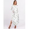 image:imageANRABESS Womens Long Sleeve Maxi Dresses 2026 Fall Outfits Casual Loose Split Travel Vacation T Shirt Dress with PocketsFloral White Blue