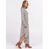 image:imageANRABESS Womens Long Sleeve Maxi Dresses 2026 Fall Outfits Casual Loose Split Travel Vacation T Shirt Dress with PocketsKhaki Polka Dot