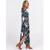 image:imageANRABESS Womens Long Sleeve Maxi Dresses 2026 Fall Outfits Casual Loose Split Travel Vacation T Shirt Dress with PocketsLeaf Printed
