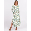 image:imageANRABESS Womens Long Sleeve Maxi Dresses 2026 Fall Outfits Casual Loose Split Travel Vacation T Shirt Dress with PocketsMulti Leaf