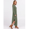 image:imageANRABESS Womens Long Sleeve Maxi Dresses 2026 Fall Outfits Casual Loose Split Travel Vacation T Shirt Dress with PocketsSage Green