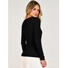 image:imageANRABESS Womens Long Sleeve V Neck Ribbed Sweaters Shirts  Slim Fit Tops Lightweight Soft Knit Pullover Business Casual Outfits Work Office AllDay Wear Fall Winter Layer ClothingBlack