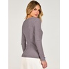image:imageANRABESS Womens Long Sleeve V Neck Ribbed Sweaters Shirts  Slim Fit Tops Lightweight Soft Knit Pullover Business Casual Outfits Work Office AllDay Wear Fall Winter Layer ClothingNutmeg