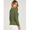 image:imageANRABESS Womens Long Sleeve V Neck Ribbed Sweaters Shirts  Slim Fit Tops Lightweight Soft Knit Pullover Business Casual Outfits Work Office AllDay Wear Fall Winter Layer ClothingArmy Green