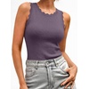 image:imageANRABESS Womens Summer Tank Tops Sweater Vest Wool Blend Lightweight Sleeveless Crew Neck Casual Travel Going Out ShirtsGrey Purple