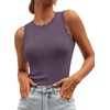 image:imageANRABESS Womens Summer Tank Tops Sweater Vest Wool Blend Lightweight Sleeveless Crew Neck Casual Travel Going Out ShirtsGrey Purple